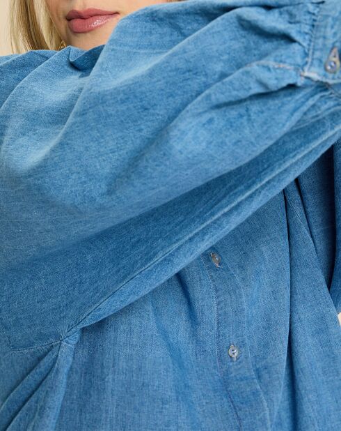 Blouse en Lin & Coton Eymeline denim