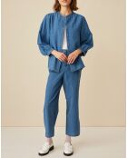 Blouse en Lin & Coton Eymeline denim