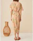 Robe en Popeline Erminio imprimée garrigue multicolore
