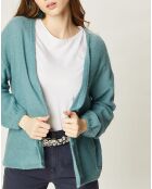 Gilet en Mohair à Laine mélangés Filipa paon