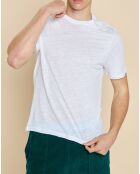T-Shirt 100% Lin Humbert blanc
