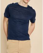 T-Shirt 100% Lin Humbert marine