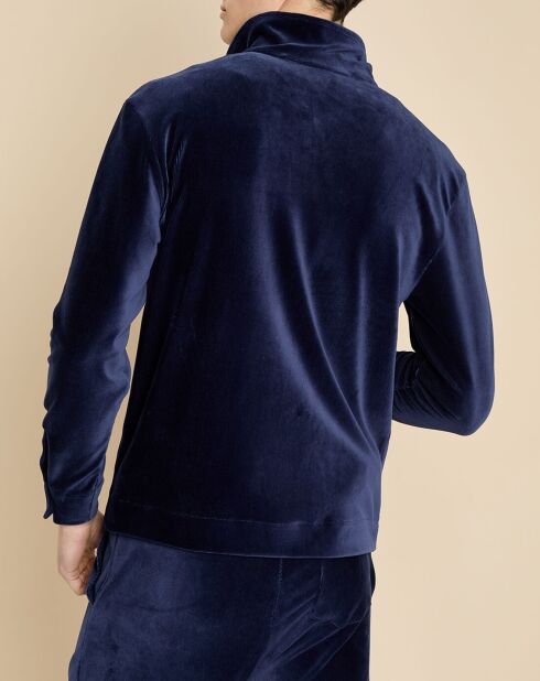 Veste en Velours Hilaire marine