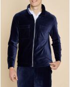 Veste en Velours Hilaire marine