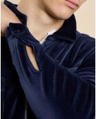 Veste en Velours Hilaire marine