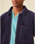Veste en Velours Hilaire marine