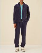 Veste en Velours Hilaire marine