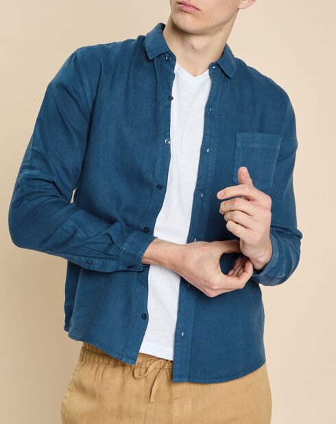 Danny universe slim overhemd van 100% linnen