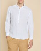 Chemise 100% Lin Danish blanche