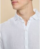 Chemise 100% Lin Danish blanche