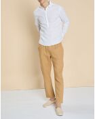 Chemise 100% Lin Danish blanche