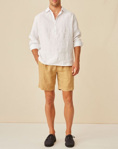 Chemise 100% Lin Danish blanche