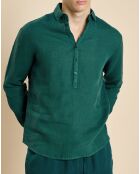 Chemise 100% Lin Danish fougère