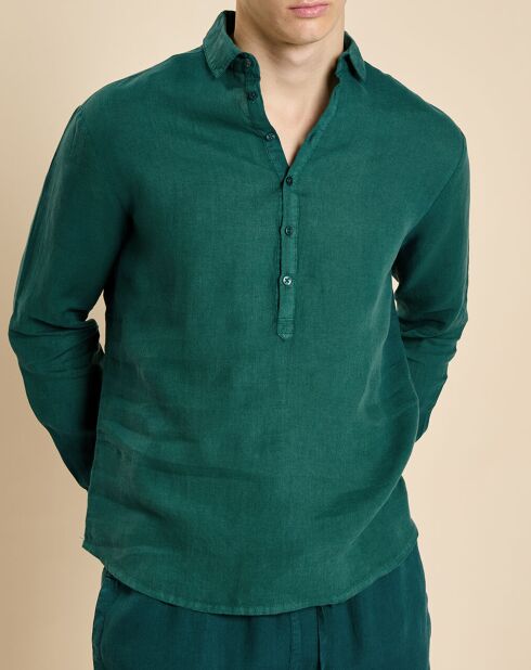 Chemise 100% Lin Danish fougère