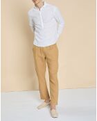 Pantalon 100% Lin Dante camel