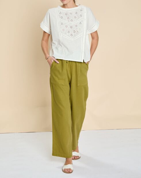 Pantalon Eytan tilleul