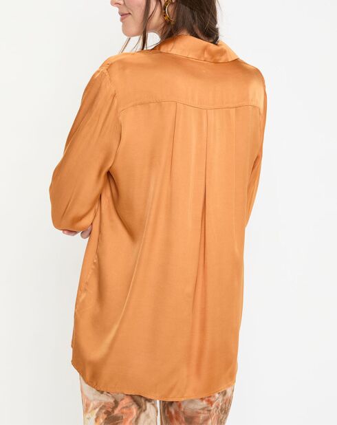 Chemise satinée Must cannelle