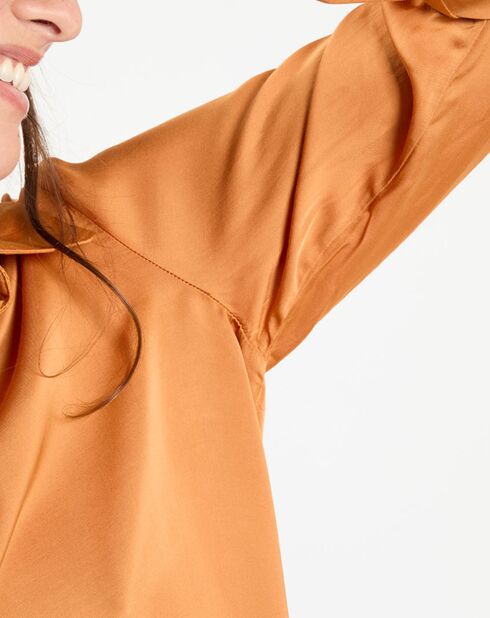 Chemise satinée Must cannelle