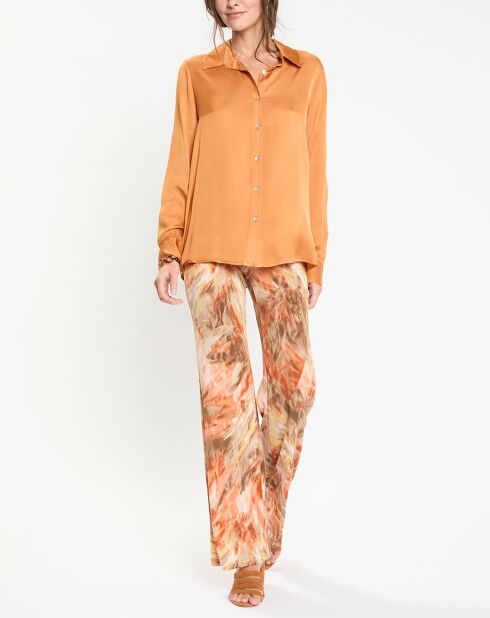 Chemise satinée Must cannelle
