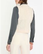 Gilet en Lin mélangé Lima crème