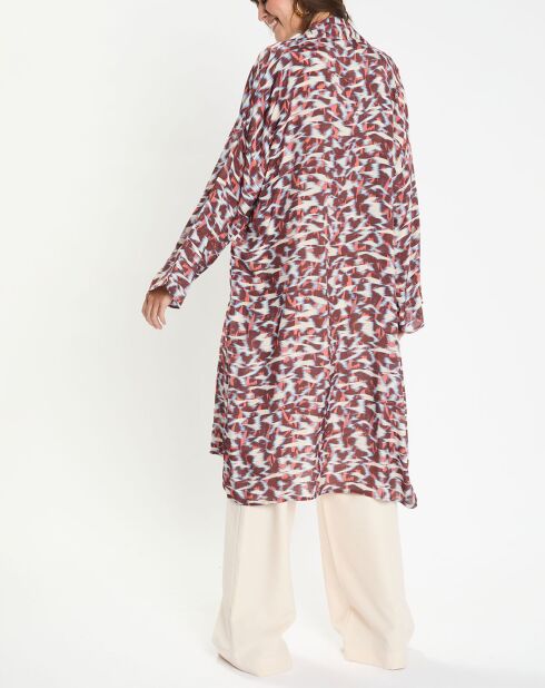 Kimono Jessy bordeaux/multicolore