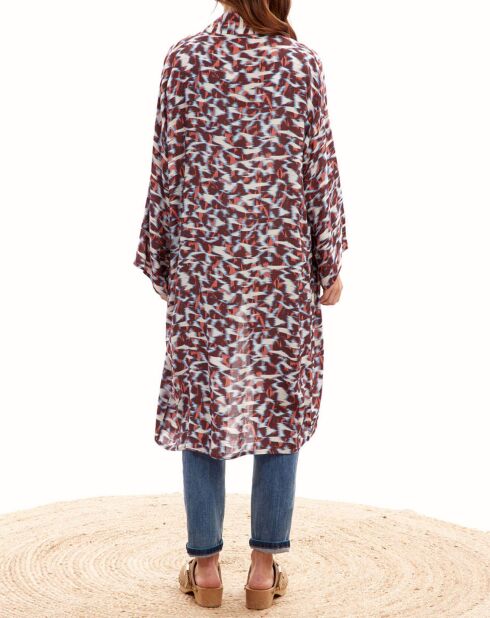 Kimono Jessy bordeaux/multicolore
