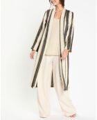 Veste en Lin mélangé Ness beige/noir/doré
