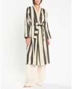Veste en Lin mélangé Ness beige/noir/doré