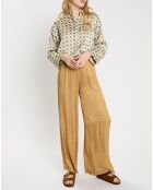 Pantalon satiné Ness doré
