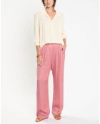 Pantalon satiné Soon rose