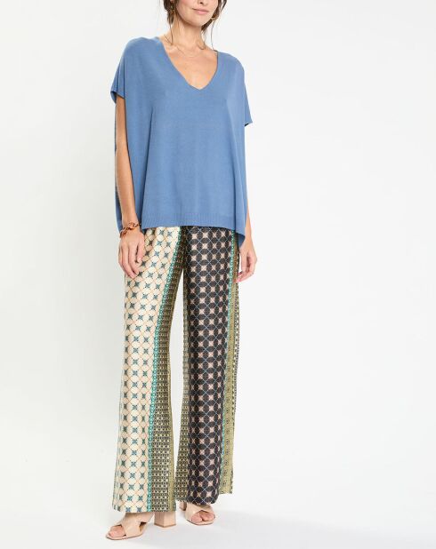 Pantalon Coleen patch multicolore