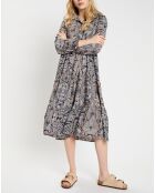 Robe en Soie mélangée Sasha multicolore