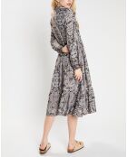 Robe en Soie mélangée Sasha multicolore