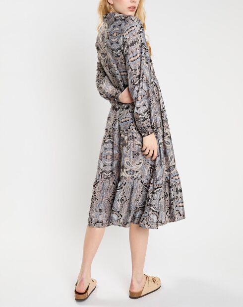 Robe en Soie mélangée Sasha multicolore