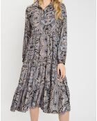 Robe en Soie mélangée Sasha multicolore