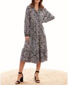Robe en Soie mélangée Sasha multicolore