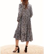 Robe en Soie mélangée Sasha multicolore
