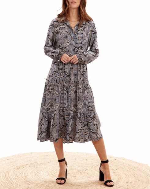 Robe en Soie mélangée Sasha multicolore
