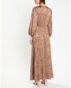 Robe irisée Glam marron