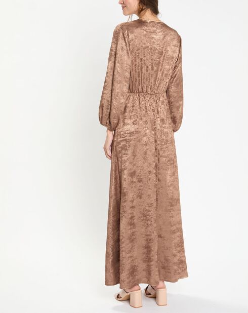 Robe irisée Glam marron