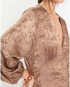 Robe irisée Glam marron