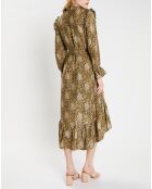Robe en Soie mélangée Sasha dorée