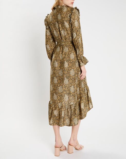 Robe en Soie mélangée Sasha dorée