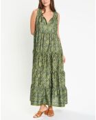 Robe en Soie mélangée Soon verte