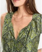Robe en Soie mélangée Soon verte