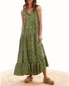 Robe en Soie mélangée Soon verte
