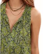 Robe en Soie mélangée Soon verte