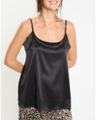 Top satiné Essential noir