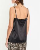 Top satiné Essential noir