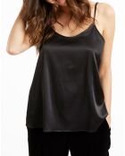 Top satiné Essential noir